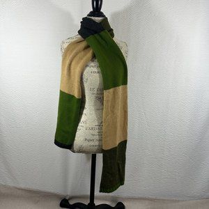 Winter knit colorblock neck scarf unisex neutral colors warm winter ski